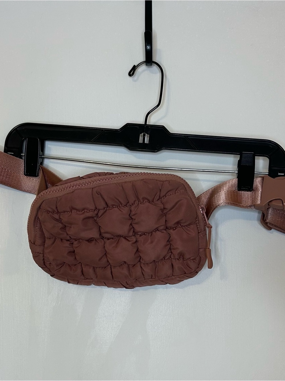 Torrid Plus Size Quilted Waist Bag in Dusty Rose